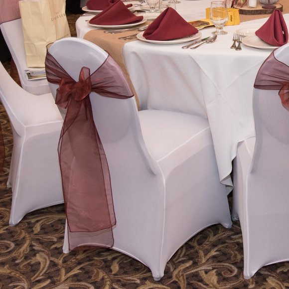 Other - lot of 17, Chair Cover w/foot pocket, white, stretch spandex, sleek/stylish